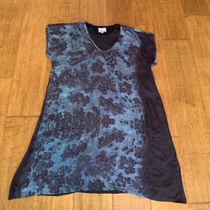 Blue Silk Johnny Was Dress